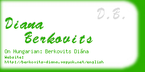 diana berkovits business card